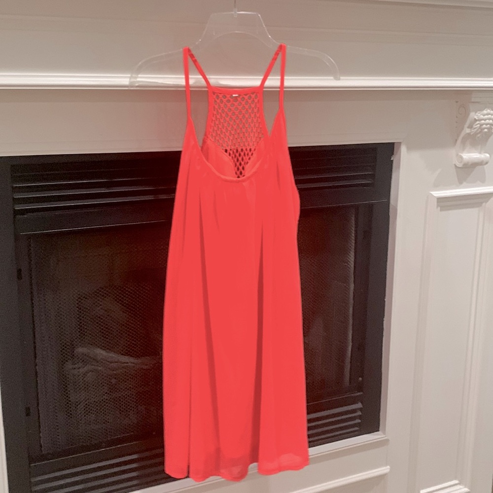 Sundress with spaghetti straps.